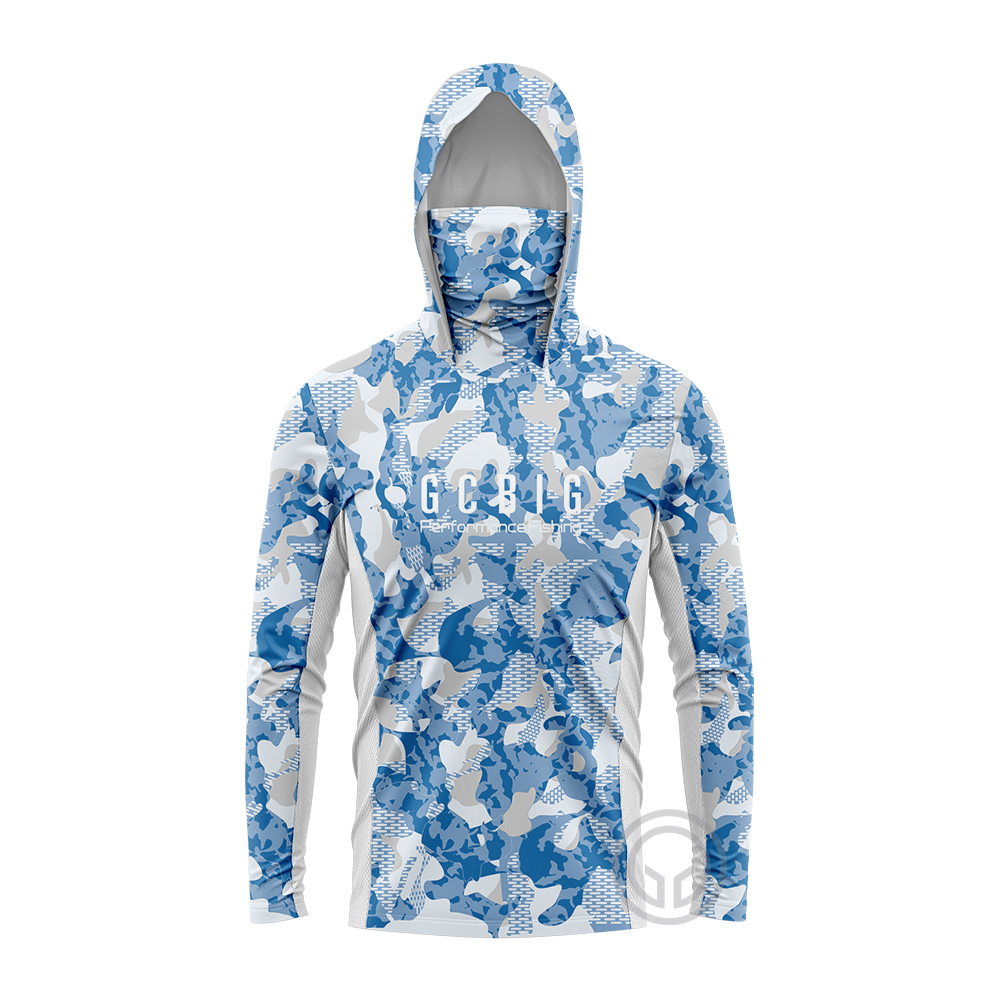 Fishing Shirt Uv Protection - GCBIG-Chemises de pêche à capuche à
