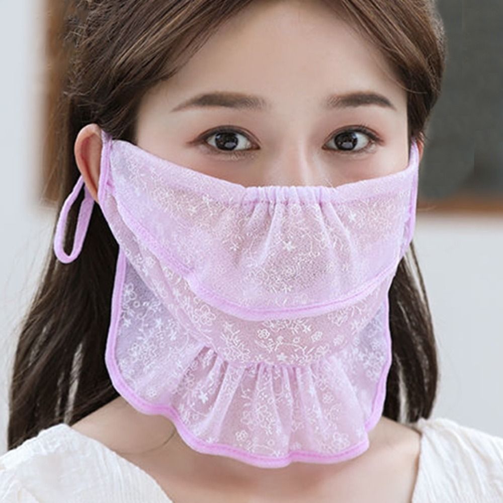 Fishing Mask Sun Protection - Écharpe à couverture ronde pour femme,