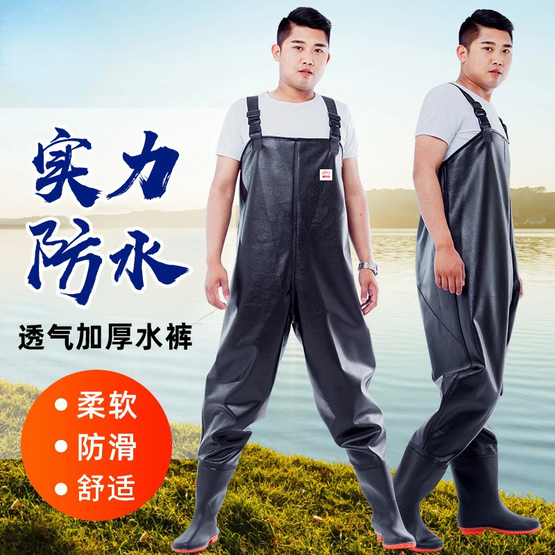 Fishing Rain Suit - Pantalon de pluie demi-corps pour homme,