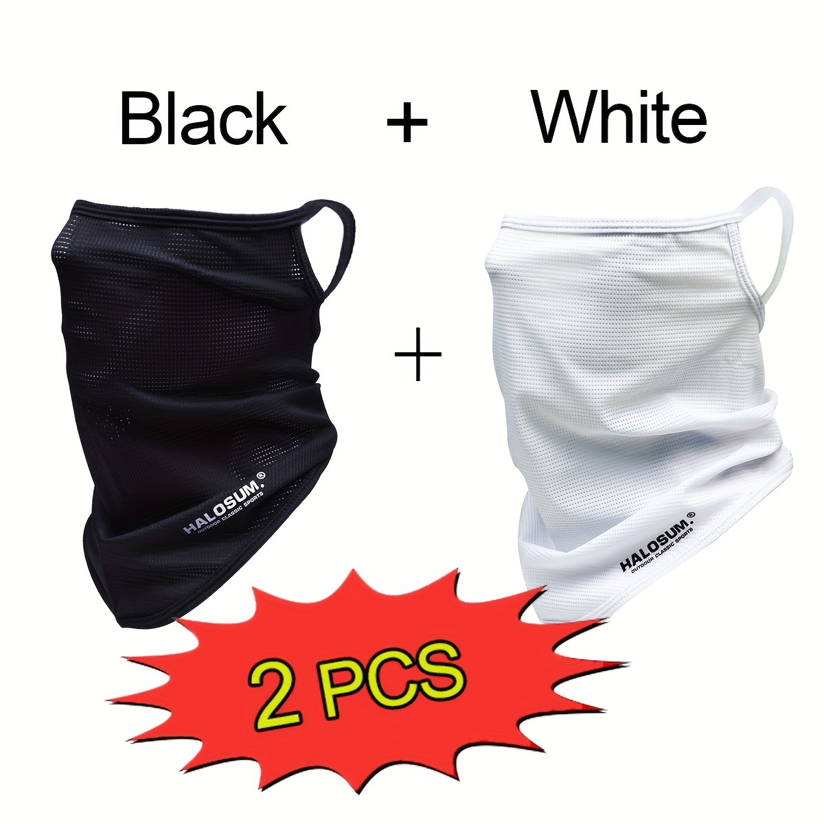 Fishing Mask Sun Protection - 1/2 pièces Masque facial en soie