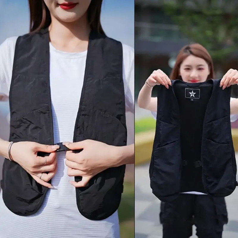 Fishing Vest - Gilet unisexe léger multi-poches Hip-hop Streetwear