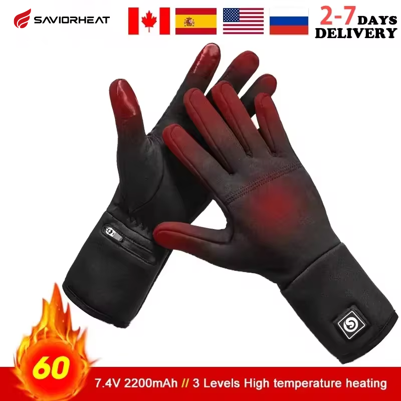 Fishing Gloves - Gants chauffants à doublure électrique Rechargeable,