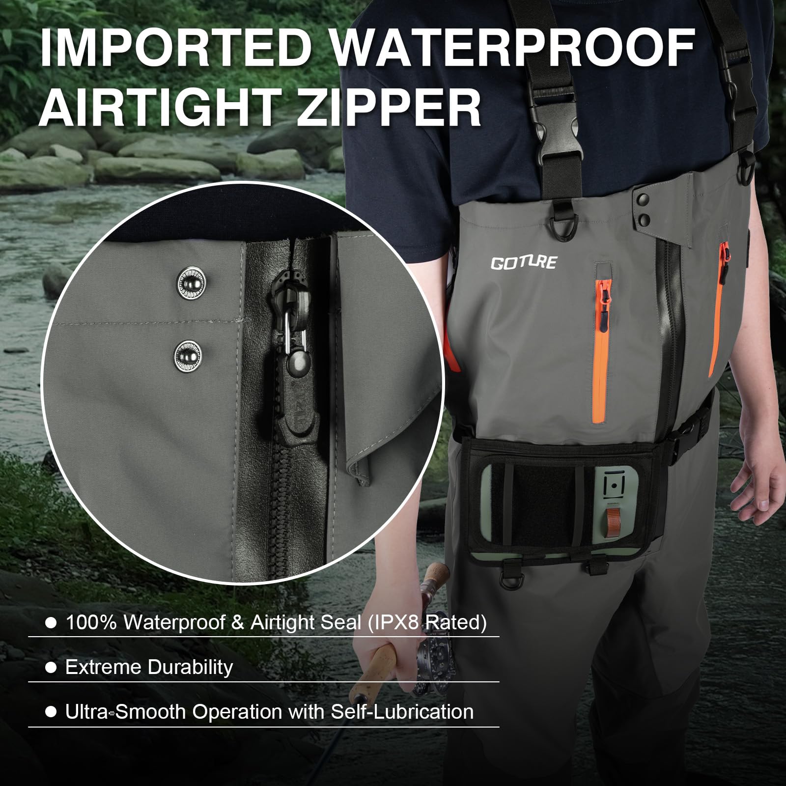 Goture 5 couches imperméable à - Fishing Waders avis et prix