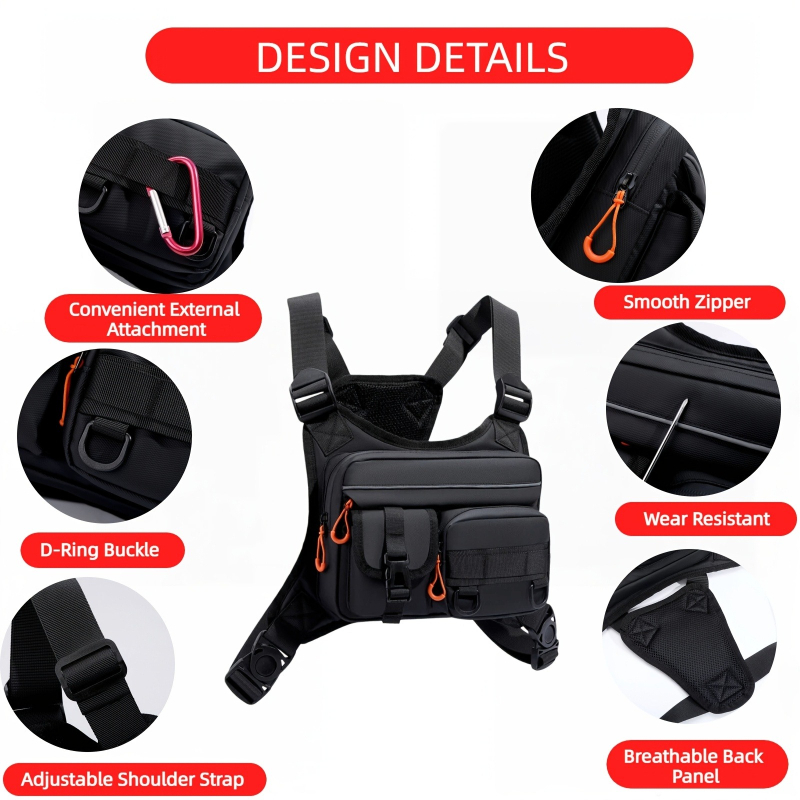 Sac de poitrine tactique pour  - Fishing Vest avis et prix