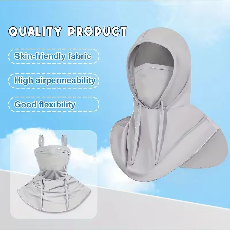 1pc Cagoule Respirante Anti-UV - Fishing Hoodie avis et prix