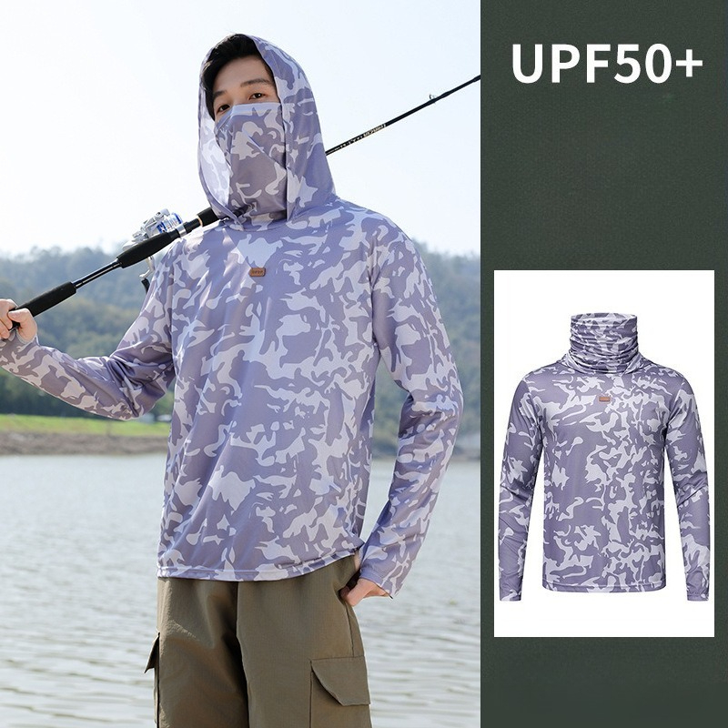 Haut de pêche à capuche pour h - Fishing Shirt Uv Protection avis et prix