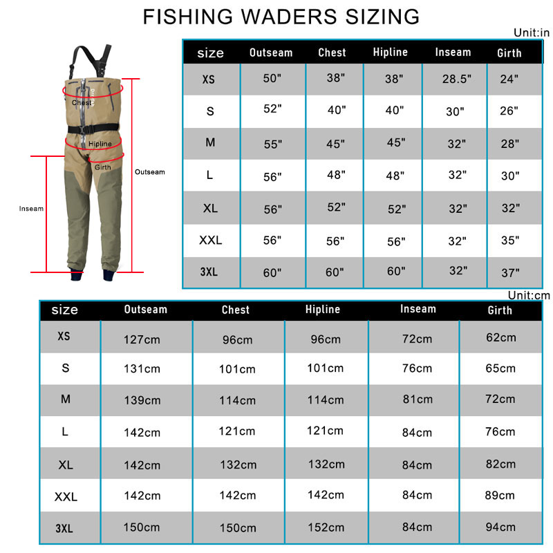 Wader imperméable à fermeture  - Fishing Waders avis et prix