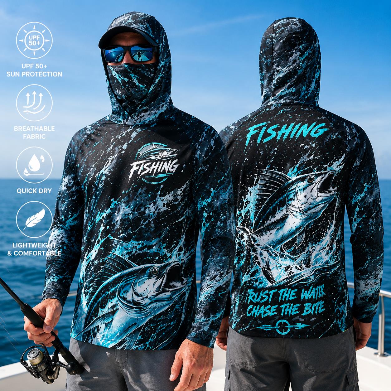 Chemise de pêche à capuche pou - Fishing Hoodie avis et prix