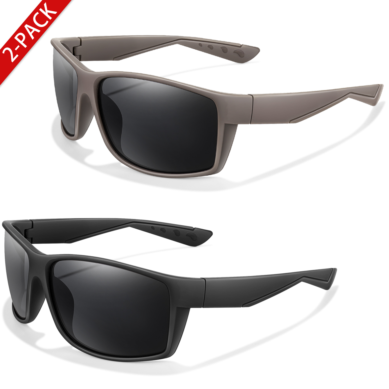 2 paquets de lunettes de solei - Fishing Sunglasses Polarized avis et prix