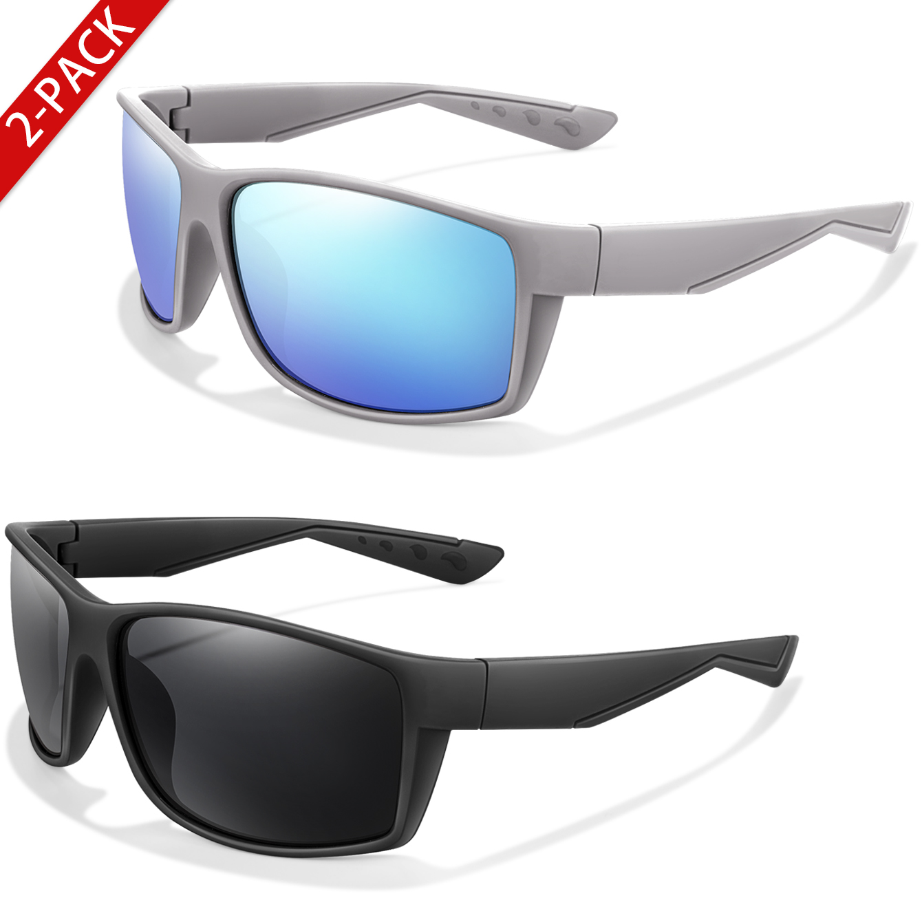 2 paquets de lunettes de solei - Fishing Sunglasses Polarized avis et prix