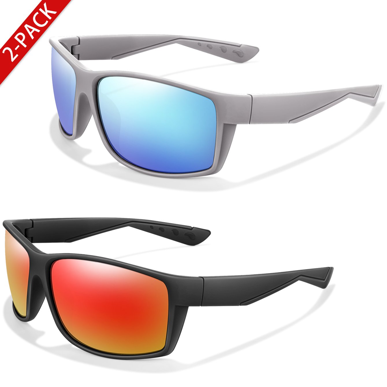 2 paquets de lunettes de solei - Fishing Sunglasses Polarized avis et prix