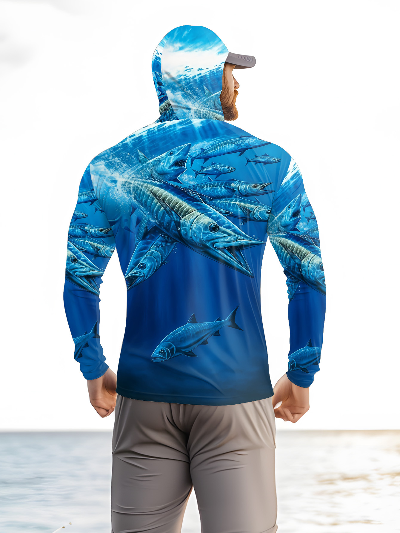 Chemise de pêche à capuche pou - Fishing Shirt Uv Protection avis et prix